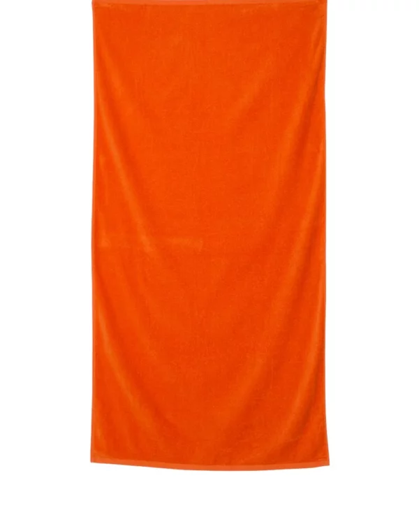 Velour Orange Beach Towels