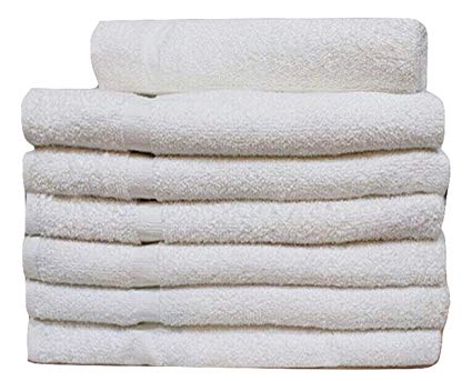 Details about   300 NEW WHITE SPA GYM SALON HAND TOWELS CAM BORDER 100% COTTON 15"X25" 2.25LBS 
