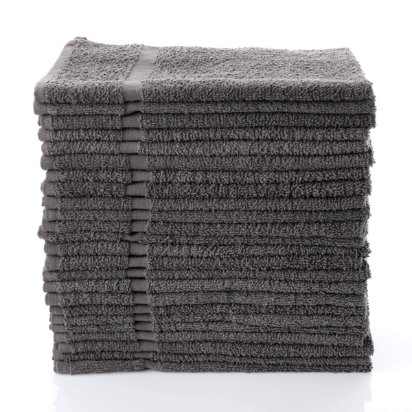 charcoal gray salon towels bleach resistant